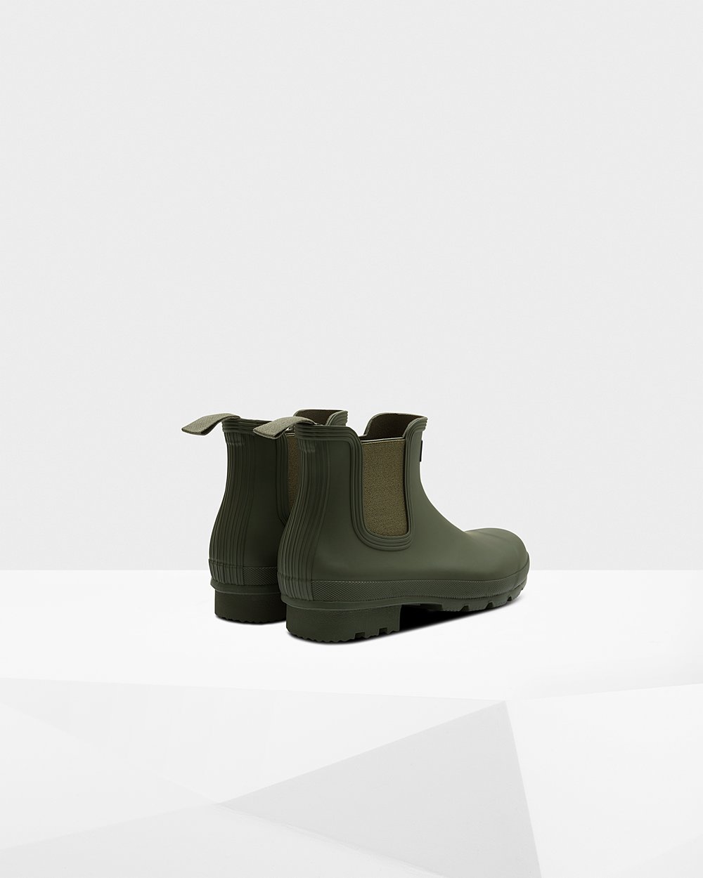 Bottes Chelsea Hunter Original Homme Vert Foncé Olive QUOVYZR-42